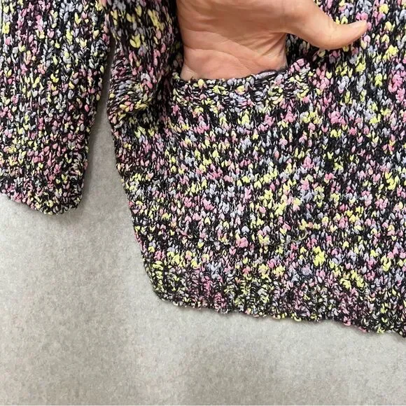 Hayden Black Multicolor Oversized Open Front Cardigan NWT Size 1X/2X - Picture 3 of 8